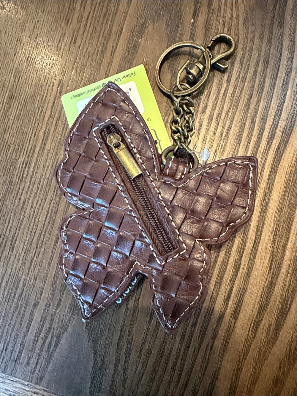 CHALA Vegan Leather Butterfly Keychain - Multicolor - Picture 3 of 3